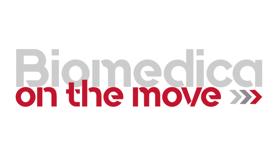 A company logo that reads 'Biomedica on the move'
