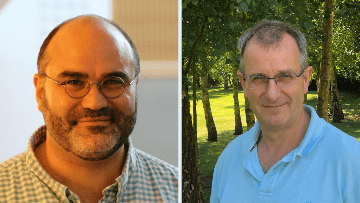 Prof Alex Frangi and David Jayne, the newly appointed joint directors of the Centre of Responsive HealthTech Innovation, pictured left to right